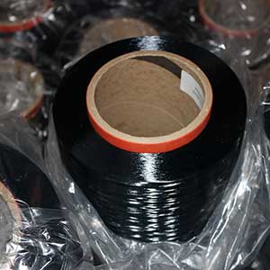 Black aramid filament